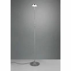 Luminaires Trio Lampadaire Trio-Leuchten Monza LED Nickel mat, 1 lumière* Lampadaires Et Lampes Sur Pied