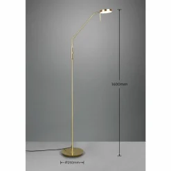 Luminaires Trio Lampadaire Trio-Leuchten Monza LED Laiton, 1 lumière* Éclairage Led
