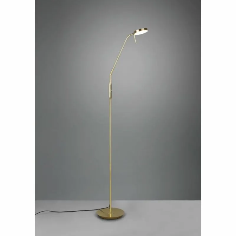 Luminaires Trio Lampadaire Trio-Leuchten Monza LED Laiton, 1 lumière* Éclairage Led