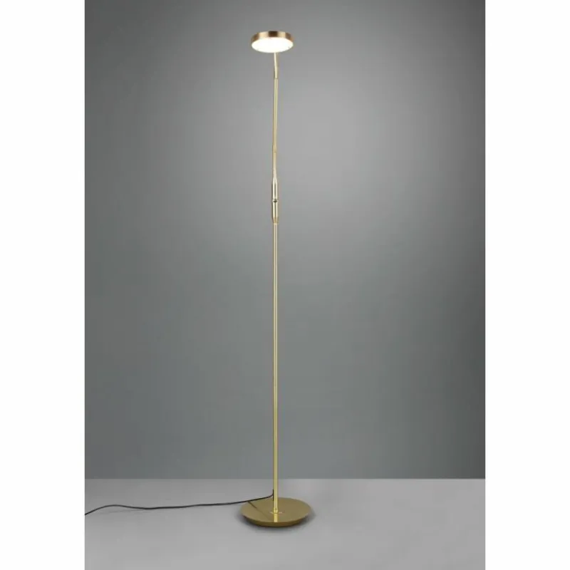 Luminaires Trio Lampadaire Trio-Leuchten Monza LED Laiton, 1 lumière* Éclairage Led