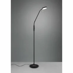 Luminaires Trio Lampadaire Trio-Leuchten Monza LED Noir, 1 lumière* Éclairage Led