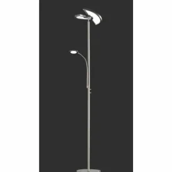 Luminaires Trio Lampadaire Trio-Leuchten Split LED Nickel mat, 1 lumière* Éclairage Led