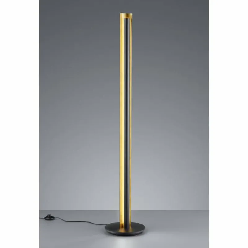 Luminaires Trio Lampadaire Trio-Leuchten Texel LED Noir, 1 lumière* Lampadaires Et Lampes Sur Pied