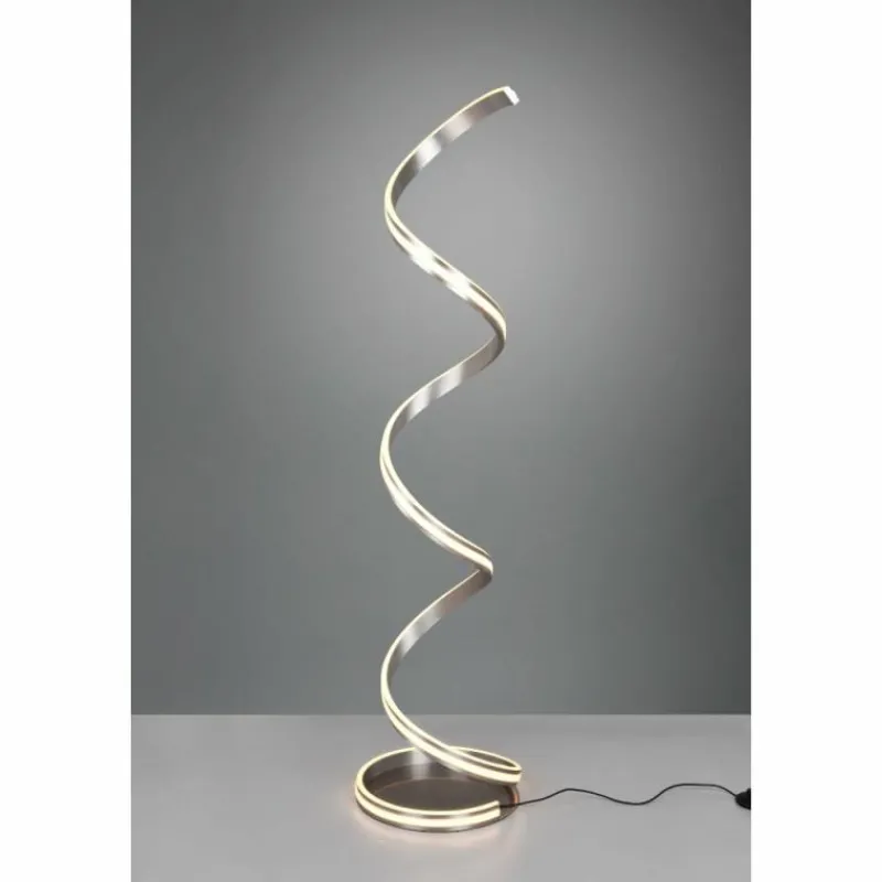 Luminaires Trio Lampadaire Trio-Leuchten Yara LED Nickel mat, 1 lumière* Lampadaires Et Lampes Sur Pied