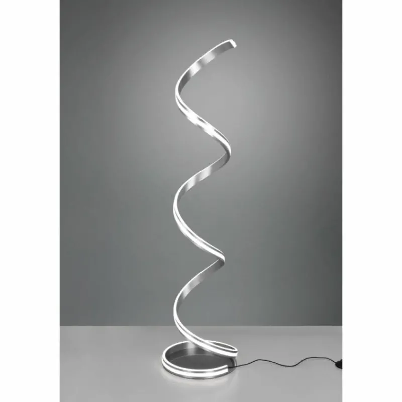 Luminaires Trio Lampadaire Trio-Leuchten Yara LED Nickel mat, 1 lumière* Lampadaires Et Lampes Sur Pied