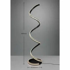 Luminaires Trio Lampadaire Trio-Leuchten Yara LED Noir, 1 lumière* Éclairage Led