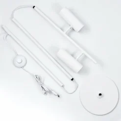 Luminaires Scandinaves-hofstein Lampadaire Trutielle Blanc, 2 lumières