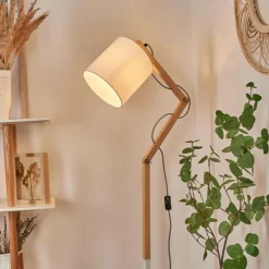 Lampes En Tissu-hofstein Lampadaire Tukchor Écru, 1 lumière