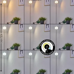 hofstein Lampadaire Umag LED Acier inoxydable, 1 lumière