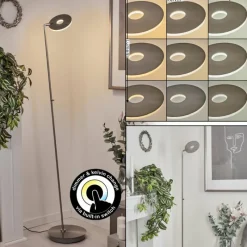 hofstein Lampadaire Umag LED Chrome, Nickel mat, 1 lumière