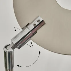 hofstein Lampadaire Umag LED Chrome, Nickel mat, 1 lumière