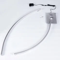 hofstein Lampadaire Uttorp LED Argenté, 1 lumière