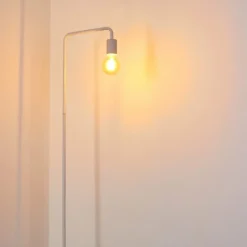 hofstein Lampadaire Valocolla Blanc, 1 lumière* Lampadaires Et Lampes Sur Pied