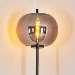 hofstein Lampadaire Verbania Noir, 1 lumière