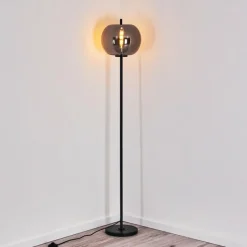 hofstein Lampadaire Verbania Noir, 1 lumière