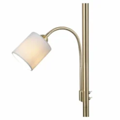 Lampes En Tissu-Luminaires Trio Lampadaire Vezza Laiton, 2 lumières