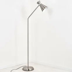 Luminaires Scandinaves-hofstein Lampadaire Vijes Nickel mat, 1 lumière