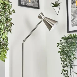 Luminaires Scandinaves-hofstein Lampadaire Vijes Nickel mat, 1 lumière