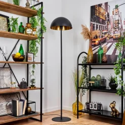 Lampes Dorées-hofstein Lampadaire Vivian Noir, 1 lumière