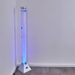 hofstein Lampadaire Wanas LED Titane, 1 lumière, Changeur de couleurs* Éclairage Led