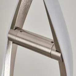 hofstein Lampadaire Wellington LED Acier inoxydable, 2 lumières