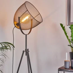 Lampes Vintages & Rétros-hofstein Lampadaire Wesa Nickel vieilli, 1 lumière