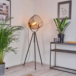 Lampes Vintages & Rétros-hofstein Lampadaire Wesa Nickel vieilli, 1 lumière