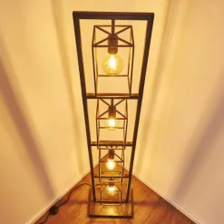 Luminaires Rustiques-hofstein Lampadaire Westbroek Argenté, 4 lumières