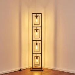 Luminaires Rustiques-hofstein Lampadaire Westbroek Argenté, 4 lumières