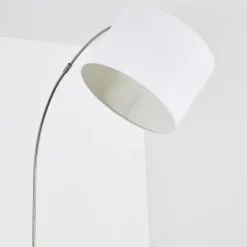 Lampes En Tissu-hofstein Lampadaire Wiby Nickel mat, 1 lumière