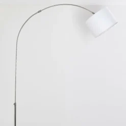 Lampes En Tissu-hofstein Lampadaire Wiby Nickel mat, 1 lumière