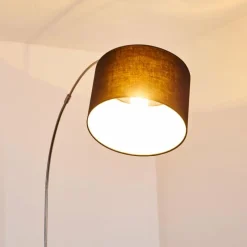 Lampes En Tissu-hofstein Lampadaire Wiby Nickel mat, 1 lumière