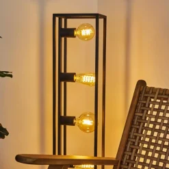 Lampes Vintages & Rétros-hofstein Lampadaire Wick Noir, 5 lumières