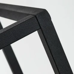 hofstein Lampadaire Woden Laiton, Noir, 3 lumières