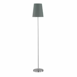Lampes En Tissu-Luminaires Wofi Lampadaire Wofi FYNN Gris, 1 lumière