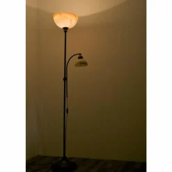 Luminaires Rustiques-Luminaires Wofi Lampadaire Wofi LACCHINO Brun, Brun foncé, Rouille, 2 lumières