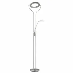 Luminaires Wofi Lampadaire Wofi REMY LED Nickel mat, 2 lumières* Lampadaires Et Lampes Sur Pied