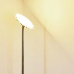 hofstein Lampadaire Wonsbek LED Nickel mat, 1 lumière