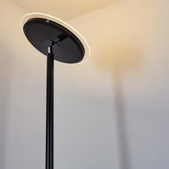 hofstein Lampadaire Wonsbek LED Noir, 1 lumière