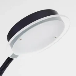 hofstein Lampadaire Wonsbek LED Noir, 2 lumières