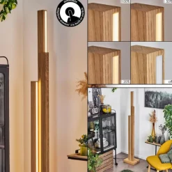 Luminaires Scandinaves-hofstein Lampadaire Yofre LED Écru, 3 lumières