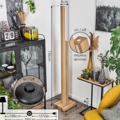 Luminaires Scandinaves-hofstein Lampadaire Yofre LED Écru, 1 lumière