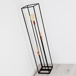 Lampes Vintages & Rétros-hofstein Lampadaire Yuhigaoka Cuivre, Noir, 3 lumières