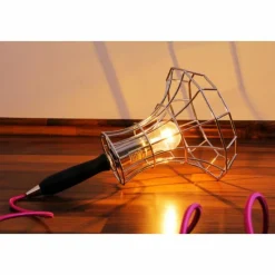 Luminaires Zava Luce Lampadaire Zavaluce Lady Cage Chrome, 1 lumière* Lampadaires Et Lampes Sur Pied