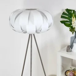 Luminaires Scandinaves-hofstein Lampadaire Zobus Nickel mat, 1 lumière