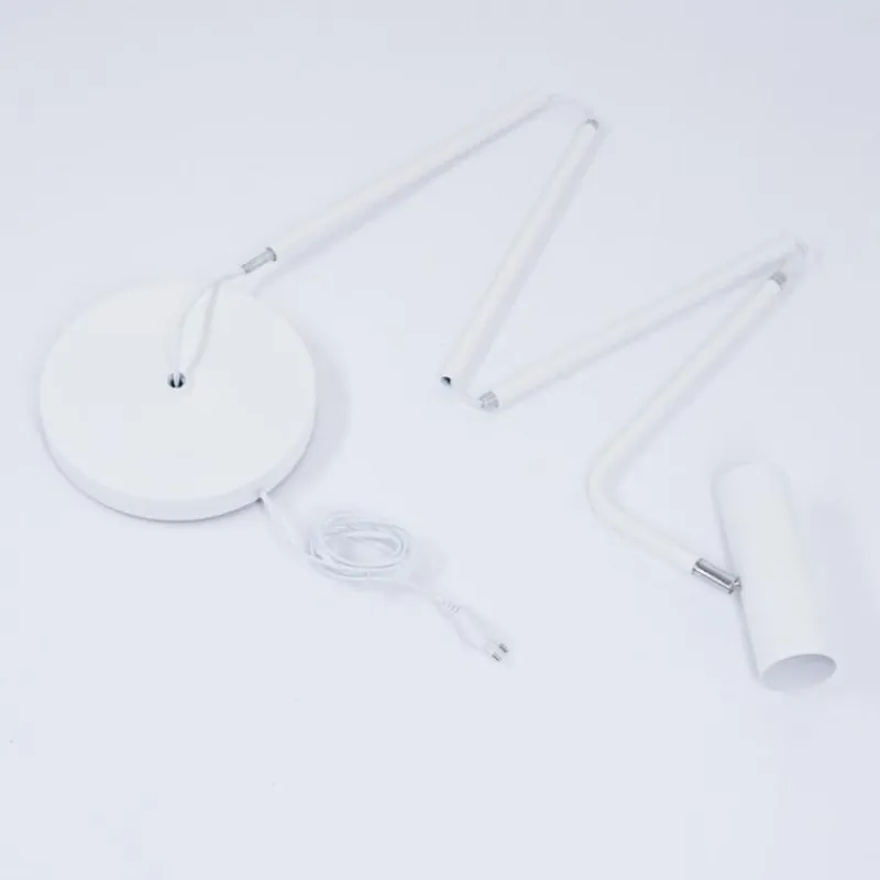 hofstein Lampadaire Zuoz Chrome, Blanc, 1 lumière