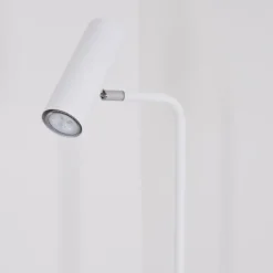 hofstein Lampadaire Zuoz Chrome, Blanc, 1 lumière