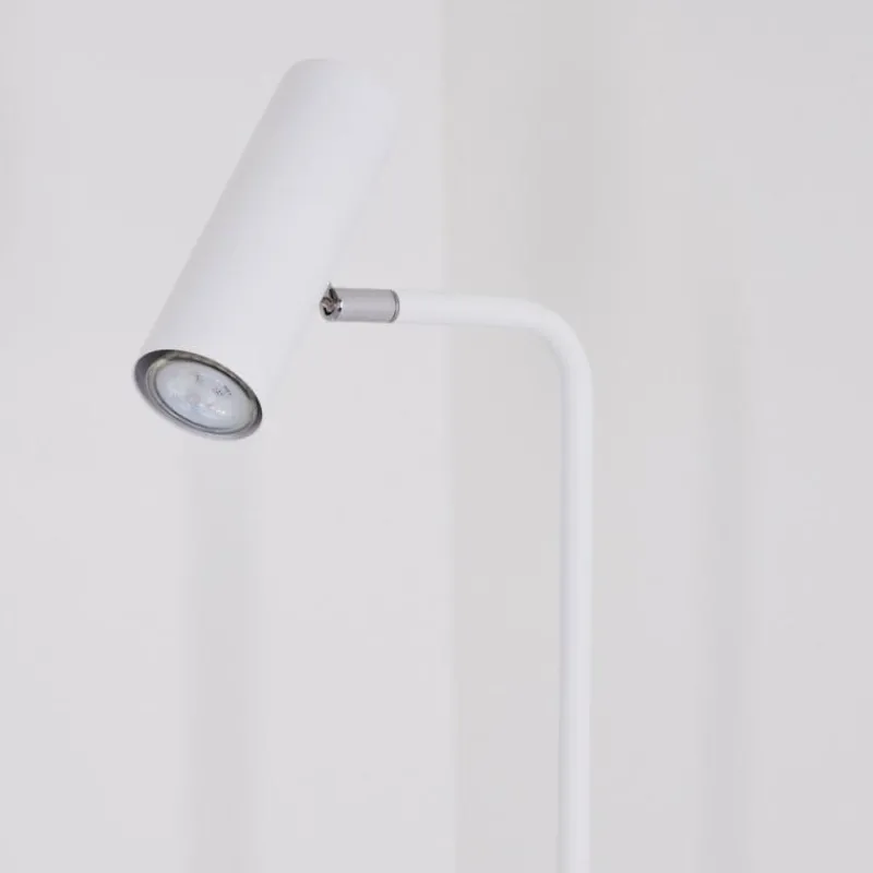 hofstein Lampadaire Zuoz Chrome, Blanc, 1 lumière