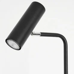 hofstein Lampadaire Zuoz Chrome, Noir, 1 lumière