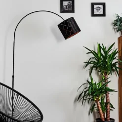 Lampes En Tissu-hofstein Lampe à arc Arnoya Noir, 1 lumière